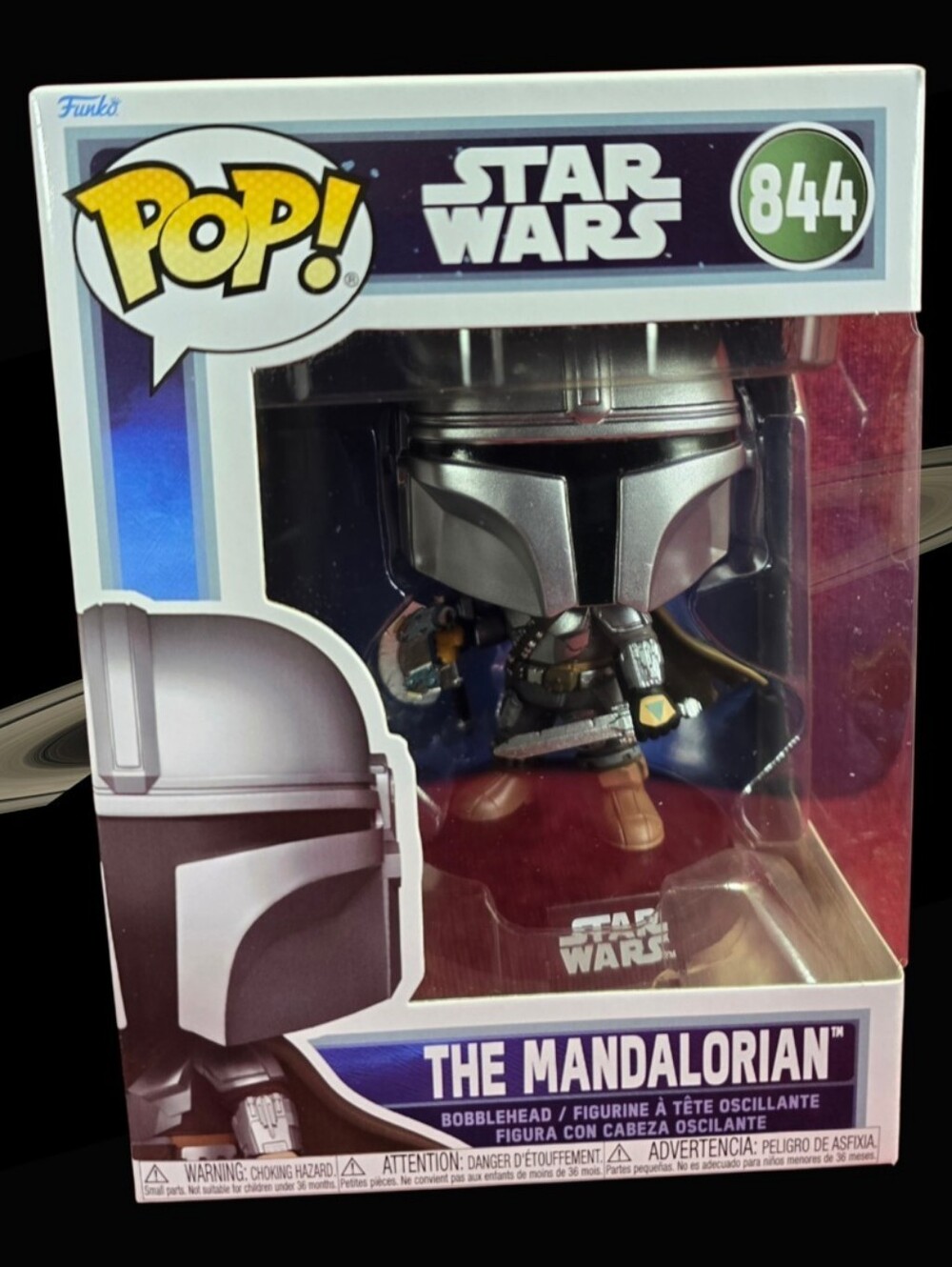 Funko Pop! Star Wars: The Mandalorian Figure # 844 (Nib) With Pop Protector
